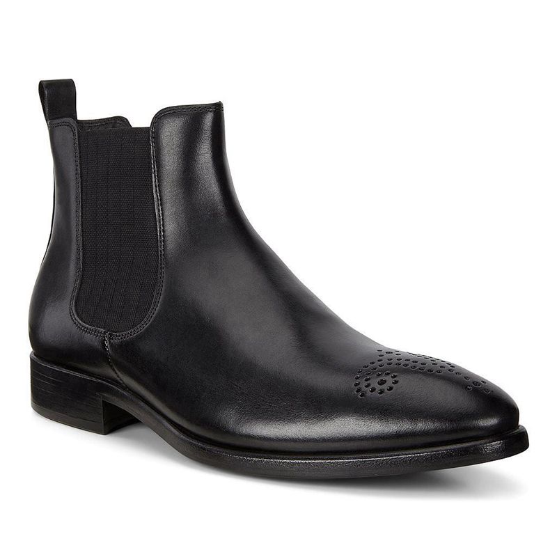 Men Boots Ecco Vitrus Mondial - Chelsea Boots Black - India XNQPWE781